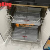 Kệ bát đĩa nan dẹt SUS 304 cao cấp, bề mặt điện hóa, thiết kế tinh tế TaKing