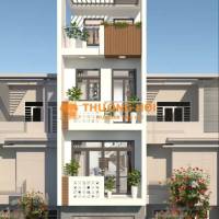 Nhà trệt 3 lầu mặt tiền Thạnh Xuân 23, gần chợ Minh Phát, Nội thất Full