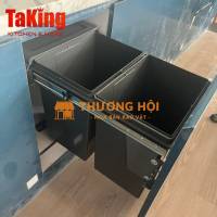 Thùng rác đôi âm tủ TaKing, chất liệu ABS an toàn, không độc hại