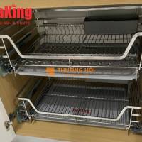 Kệ bát đĩa nan dẹt SUS 304 cao cấp, bền đẹp, không hoen rỉ, an toàn TaKing