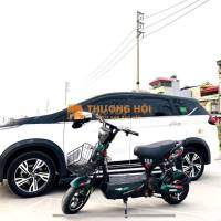 Xe đạp điện M133 màu xanh, ắc quy chì