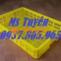 Sóng nhựa hở nguyên sinh, sọt nhựa đựng rau củ, sọt nhựa cao 10, phân phôi sột nhựa