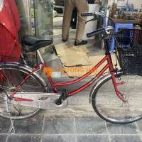 Xe đạp Mini Nhật bãi Inox Đỏ 24 inch