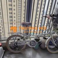 Xe đạp gấp Nhật Bản Diamant trắng nhỏ gọn