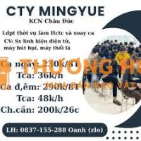 CÔNG TY VIỆT NAM MINGYUE TUYỂN NAM NỮ LĐPT THỜI VỤ