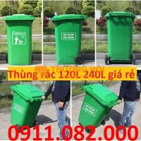 Sỉ lẻ giá rẻ thùng rác 120L 240L 660L giá rẻ- Thùng rác chất lượng mới 100% bán chạy nhất thị trường hiện nay- lh 0911082000