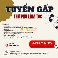 TIỆM TÓC CHỊ ĐÀO CẦN TUYỂN THỢ PHỤ LÀM TÓC