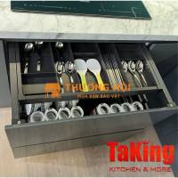 Khay chia bát đĩa đa năng TaKing, chất liệu nhôm cao cấp, chắc chắn