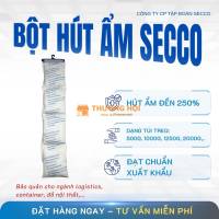 Bột Hút Ẩm Secco - Bột Chống Ẩm 1000g 4 túi treo Container