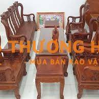 Bán bộ bàn ghế gỗ gõ đỏ, tay 12