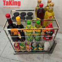 Kệ gia vị SUS 304 TaKing bền chắc, không hoen rỉ, an toàn sử dụng