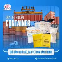 Hạn chế ẩm mốc hàng hóa với dây treo hút ẩm container!