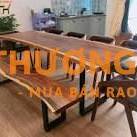 Bộ bàn ghế nhà ăn 16 chỗ ngồi kiểu mộc uốn lượn