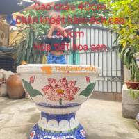 Cơ sở chậu hoa Thế Sơn - chậu hoa dán sành sứ - chậu khảm sành - cẩn miểng