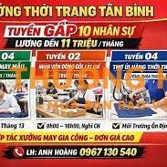 Tuyển Gấp Thợ May Mẫu – Thợ Ủi – Đóng Gói | Lương Tốt Tại Tân Bình