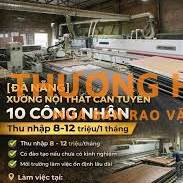 TUYỂN CÔNG NHÂN SẢN XUẤT – THU NHẬP 8-12 TRIỆU