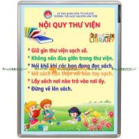 BẢNG NỘI QUY THƯ VIỆN TREO TƯỜNG