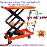 Bàn nâng tay thủy lực 350kg cao 1m5