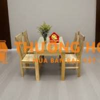 bàn ghế ăn bằng gỗ hàng mới