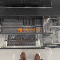 Kệ xoong nồi nan dẹt cánh kéo SUS 304 cao cấp TaKing, chất liệu an toàn, bền đẹp