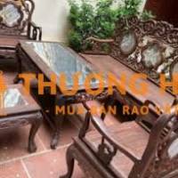 Cần bán bộ bàn ghế cũ gỗ tự nhiên