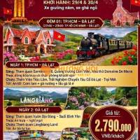 TOUR ĐÀ LẠT 3N3Đ LỄ 30/4, 1/5 – VƯƠNG QUỐC NGÀN HOA 🌸✨