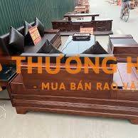 Bộ ghế sofa quây pháo cánh tiên đối gỗ hương đá