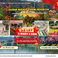 Tour Đà Lạt Vương Quốc Ngàn Hoa 3N3Đ 2026 sgc