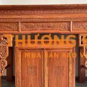 Ban thờ gỗ gõ đỏ tự nhiên 100%