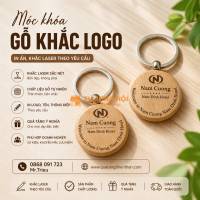 Móc Khoá Khắc Logo Thương Hiệu Theo Yêu Cầu