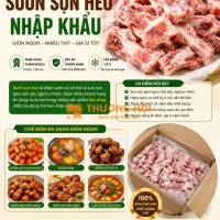 Sườn sụn heo đông lạnh cho quán nhậu nhà hàng