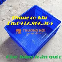 Thùng bít có nắp B8, bán khay công nghiệp tại Hà Nội, khay nhựa HPDE