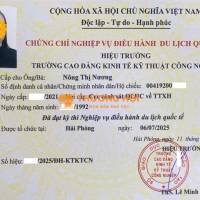 Thi chứng chỉ điều hành Tour