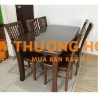Bán thanh lý bộ bàn ghế ăn 6 ghế