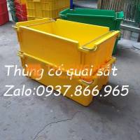 Tại Long Biên bán thùng đặc có quai sắt, thùng nhựa đặc, khay cơ khí
