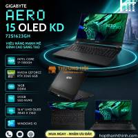 Laptop Gigabyte AERO 15 OLED KD 72S1623GH (Core i7-11800H | 16GB | 512GB SSD | RTX™ 3060 6GB | 15.6 inch UHD | Win 10 | Đen