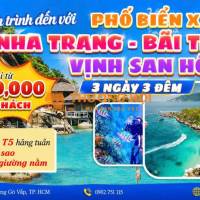 NHA TRANG – BÃI TRANH – VỊNH SAN HÔ 3n3đ SGC 2026