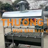 máy nướng gà vịt 2 lớp chống nóng, bàn nâng hạ than lửa