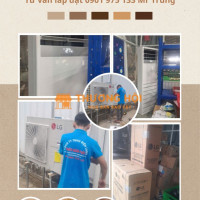 Lắp Máy Lạnh Tủ Đứng LG Cho Văn Phòng Tại LONG AN