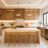Tủ Bếp Gỗ Tự Nhiên Đẹp – Ưu Điểm, Báo Giá & Các Loại Gỗ Phổ Biến