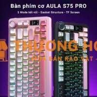 Bàn phím cơ gaming Aula S75 PRO – 3 mode có núm media và màn hình LED