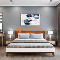 Giường Ngủ Gỗ Tự Nhiên Đẹp | Mẫu Hiện Đại, Gỗ Sồi, Gõ Đỏ, Căm Xe