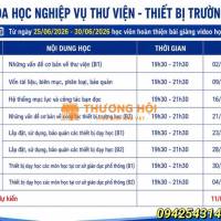 Chứng chỉ thư viện thiết bị trường học