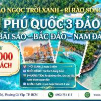 Phú Quốc - 3 Đảo - Bãi Sao 3N3Đ
