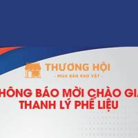 THÔNG BÁO MỜI CHÀO GIÁ THU MUA SẮT THÉP PHẾ LIỆU