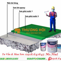 Sơn lót Epoxy EP118/sơn phủ EPOXY ET5660 hệ lăn 0918641645 huệ