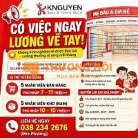 Tuyển 5 nhân viên KHO hệ thống BỈM SỮA - SÀI ĐỒNG, LONG BIÊN