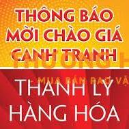 THÔNG BÁO MỜI CHÀO GIÁ CẠNH TRANH THANH LÝ LÔ HÀNG ĐỒ GỖ NỘI THẤT
