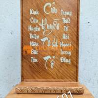 Bán bài vị cửu huyền thất tổ bằng gỗ tại Tp.HCM, chất liệu gỗ gõ đỏ