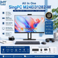 SingPC M24Ei31282-W – All In One nhỏ gọn, hiệu năng vượt mong đợi!